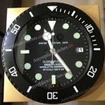 Rolex Black Case Submariner Wall Clock Reproduction
